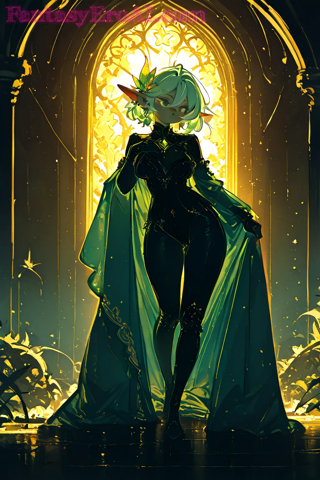 Arte hentai ilustración increíble de Port Aventura generado por IA