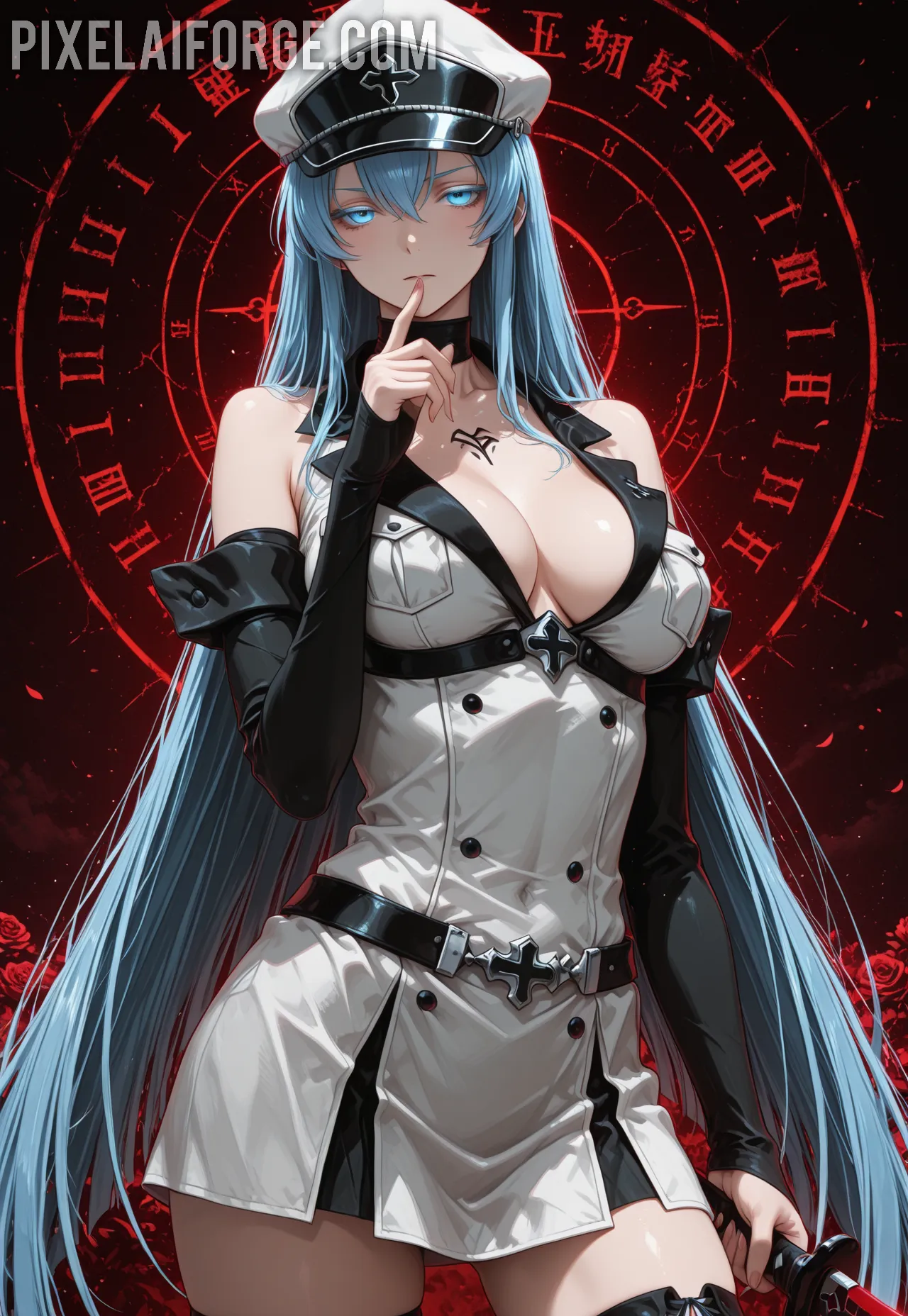 Arte hentai ilustración increíble de Supra Aurales generado por IA